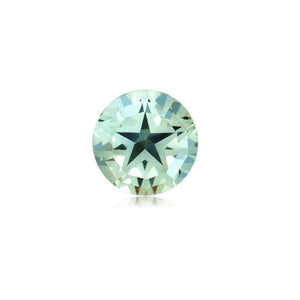 Natural Loose Green Amethyst Round Texas Star Cut