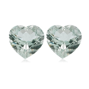 Natural Loose Green Amethyst Heart Cut