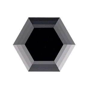 Lab Created Hexagon Black Moissanite