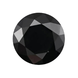 Lab Created Round Black Moissanite