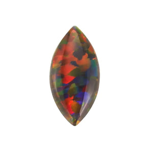 Synthetic Black Opal Marquise Cabochon Cut