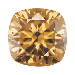 Lab Created Cushion Brown Moissanite - (Squarish)