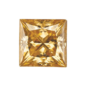 Lab Created Princess Brown Moissanite