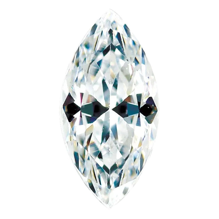 Lab Created White Cubic Zirconia Marquise Cut