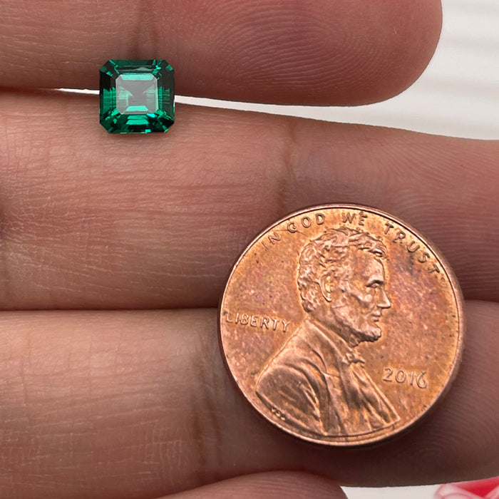 Lab Created Emerald Asscher