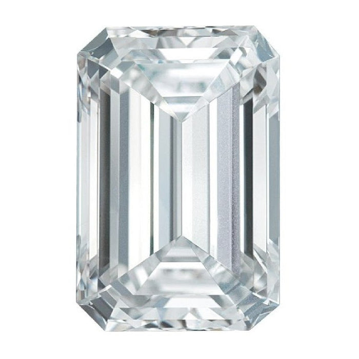 Lab Grown Emerald Cut F-G Color VS Clarity White Diamond