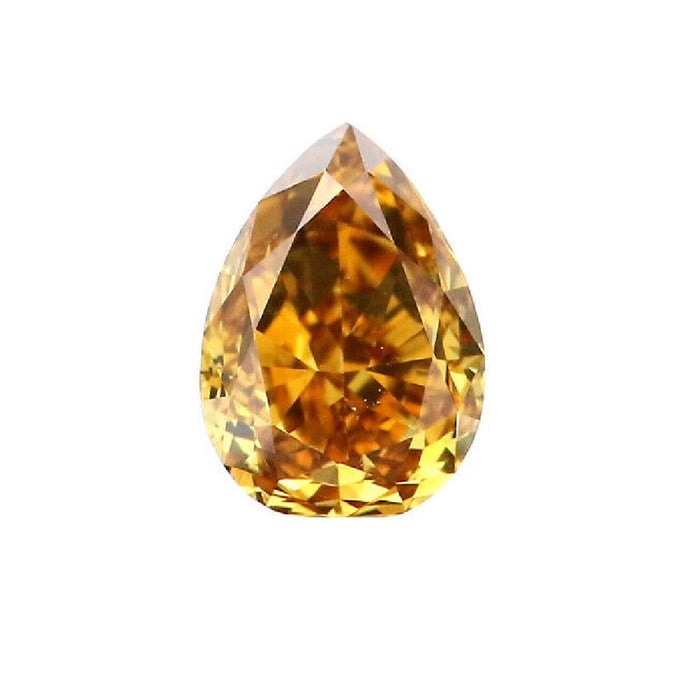 0.49 Cts Natural Fancy Brown Diamond SI1 Quality Pear Cut
