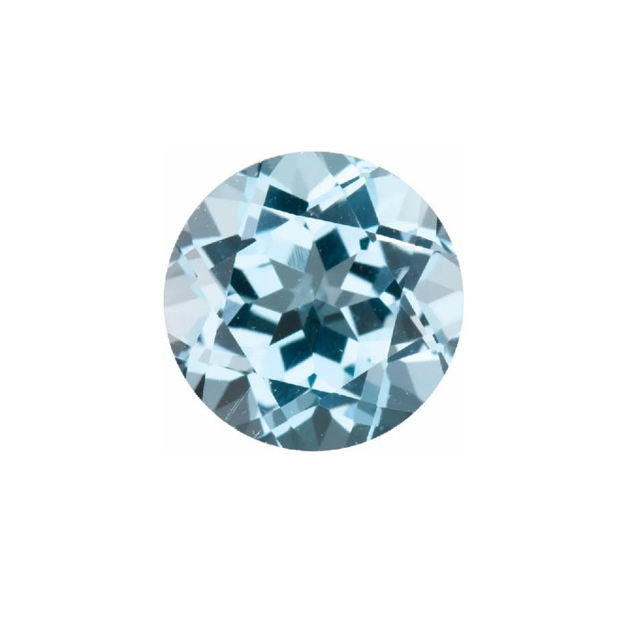 Round Cut Loose Sky Blue Topaz