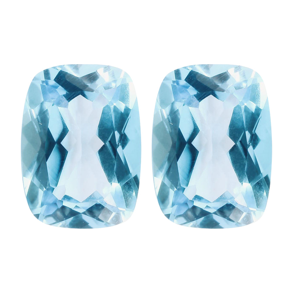 Cushion cut blue sale topaz