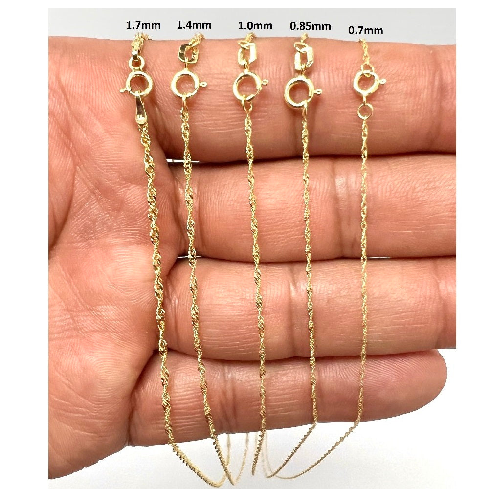 14k singapore chain 2025