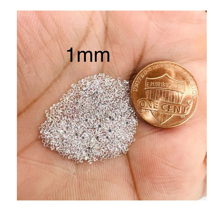 Round Diamond Cut Loose White Sapphire 1MM-1.8MM