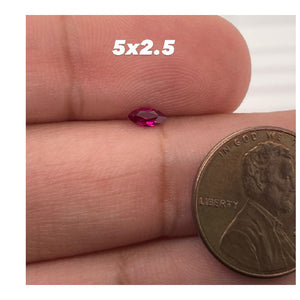 5x2.5MM (Weight range -0.18-0.22 cts each stone)