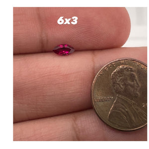 6x3MM (Weight range -0.31-0.37 cts each stone)