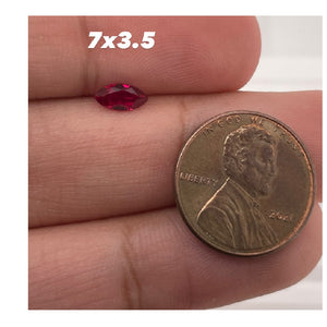 7x3.5MM (Weight range -0.46-0.56 cts each stone)