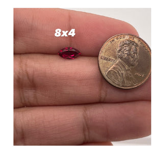 8x4MM (Weight range -0.66-0.80 cts each stone)