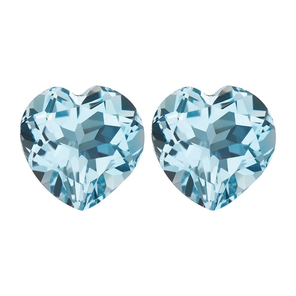 Heart Cut Loose Sky Blue Topaz