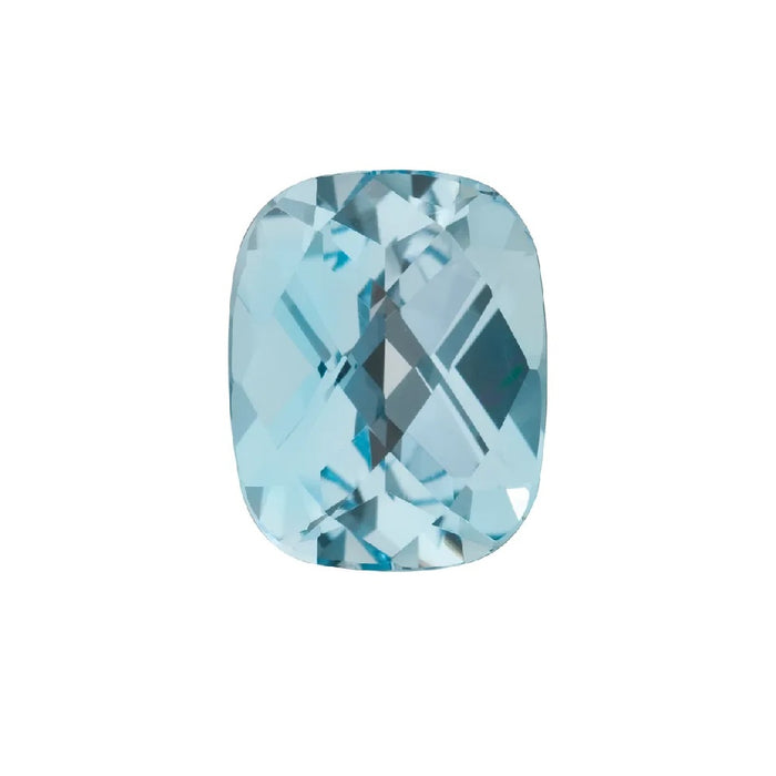 Cushion Checkered Loose Sky Blue Topaz - (Elongated)