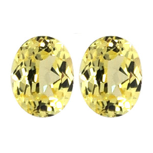 Synthetic Yellow Sapphire Oval Cut