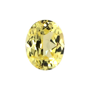 Synthetic Yellow Sapphire Oval Cut