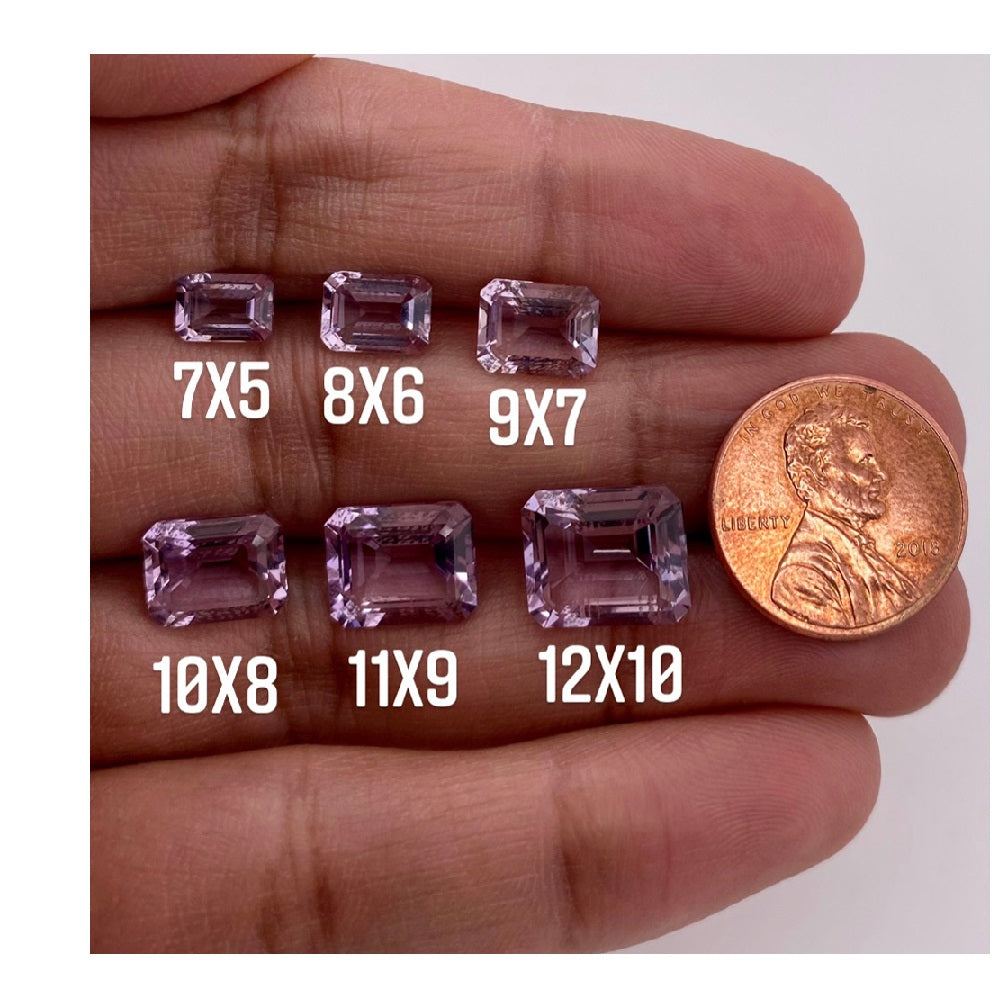 9x7 emerald cut moissanite hot sale