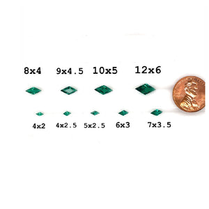 4x2MM(Weight range-0.05-0.06 each stone)