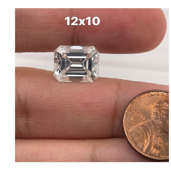 Lab Created Emerald White Moissanite