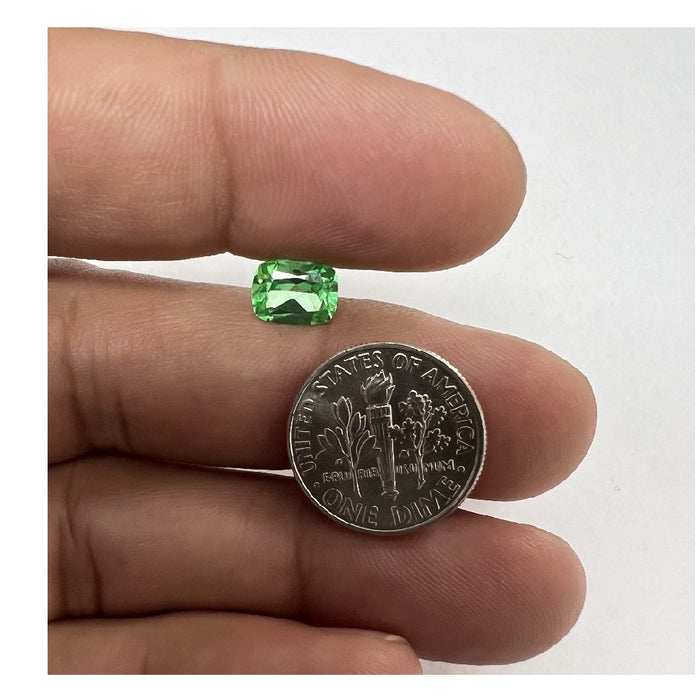 Lab Grown Green Sapphire Cushion Cut - (Elongated)