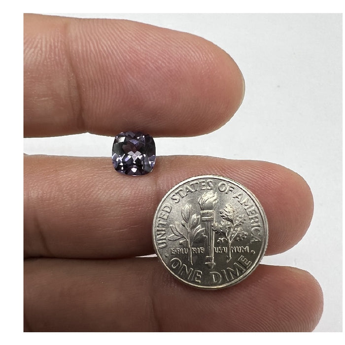 Lab Grown Color Change Sapphire - Gorgeous Swiss Grown Material - Cushion Cut AAA quality