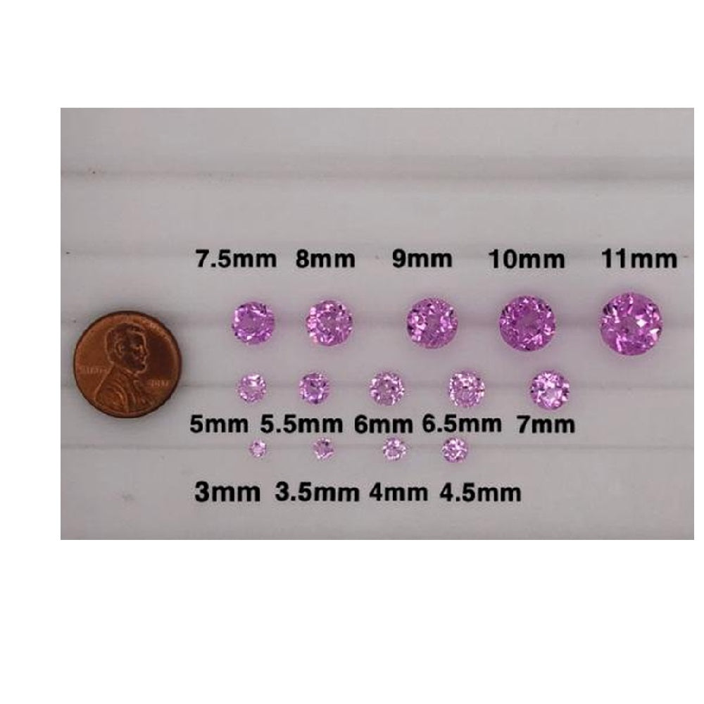 7.5MM (Weight range-2.17-2.39 Cts each stone)