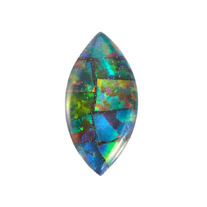 Lab Created Loose Marquise Cabachon Mosaic Opal