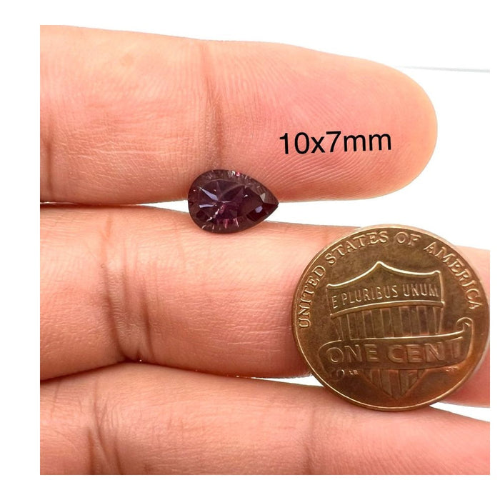 Alexandrite Pear Concave Cut 10x7mm
