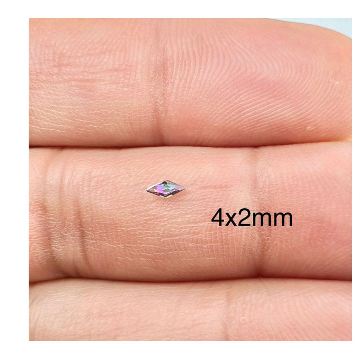 Natural Loose Lozenge Mystic Green Topaz 4x2mm-16x8mm