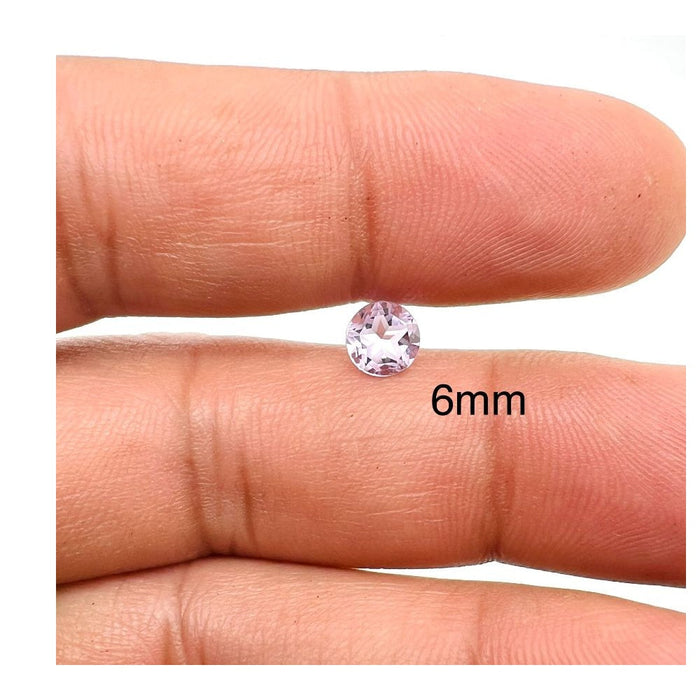 Texas Star Cut Round Amethyst Gemstones - Premium AAA Grade Rose de France Available in 6mm-10mm