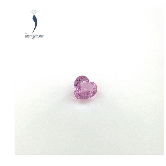 Natural Heart Faceted Loose Pink Sapphire