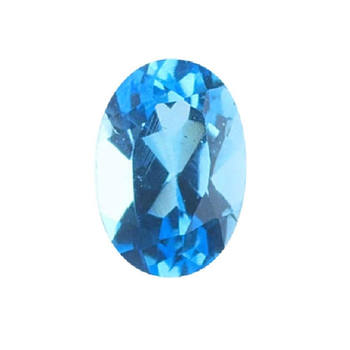 Swiss Blue Topaz Oval Cut