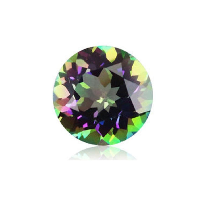 Natural Loose Round Mystic Green Topaz