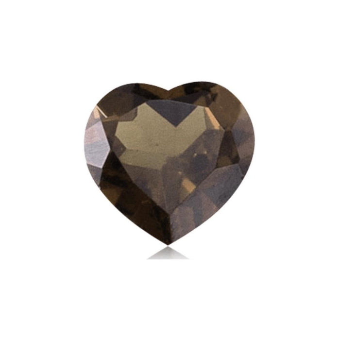 Natural Loose Smokey Quartz Heart Cut