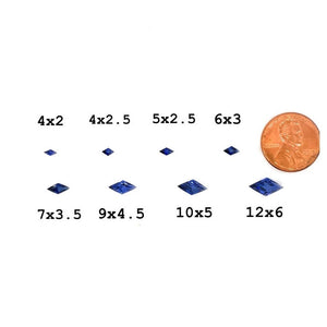 4x2.5MM(Weight range-0.10-0.12 each stone)