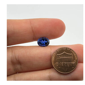 Oval Concave Best Synthetic Blue Sapphire