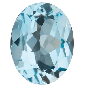 Oval Sky Blue Topaz Loose Gemstone