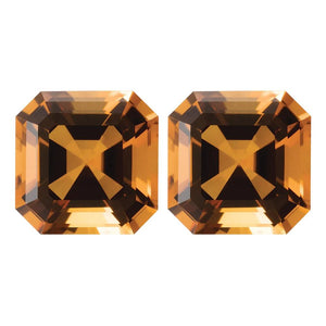 Natural Yellow Citrine Asscher Cut