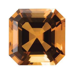 Natural Yellow Citrine Asscher Cut