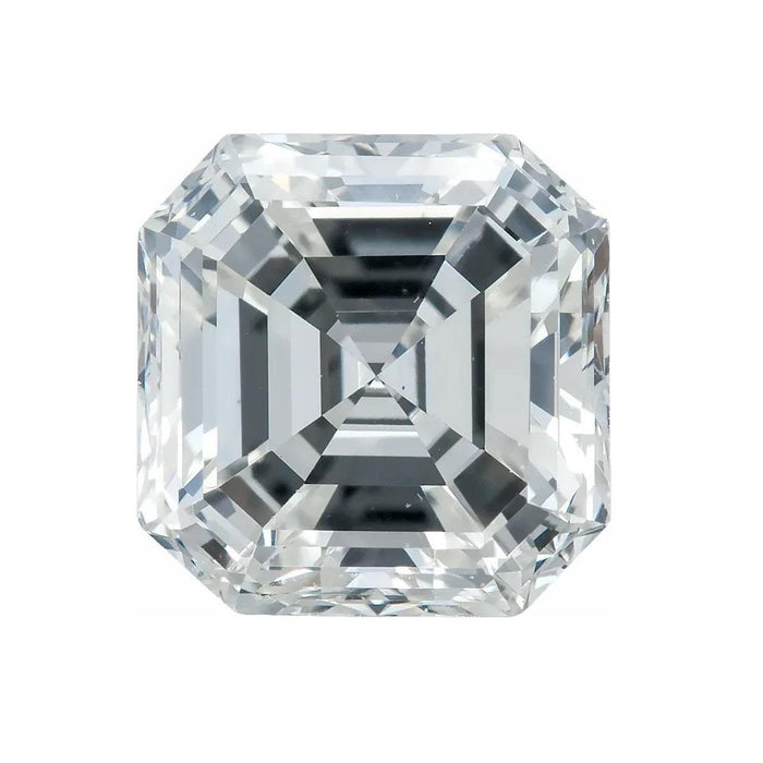 Natural Asscher Cut GHI Color Loose White Diamond