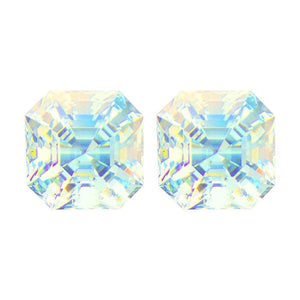 Asscher Cut Loose Mystic Mercury Mist Topaz