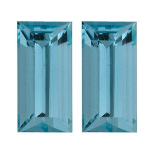 Natural Aquamarine Straight Baguette Cut