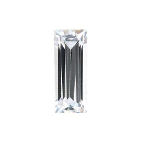 Lab Created Baguette White Cubic Zirconia from 1.25x1mm - 2.75x2mm