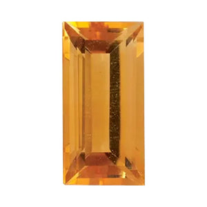 Natural Yellow Citrine Baguette Cut