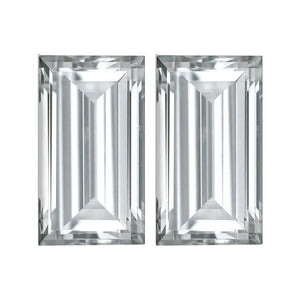 Natural Baguette Cut GHI Color Loose White Diamond from 3.25x1.00mm to 4.00x3.00mm