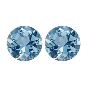 Natural Aquamarine Round Cut