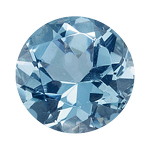 Natural Aquamarine Round Cut